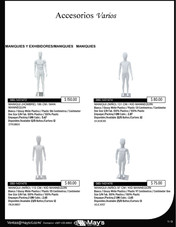MANIQUIES Y EXHIBIDORES