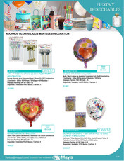 ADORNOS GLOBOS LAZOS MANTELES