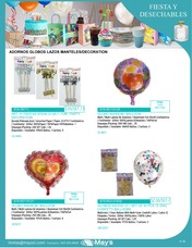 ADORNOS GLOBOS LAZOS MANTELES