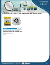 GORROS ESPONJAS Y CEPILLOS PARA BANO