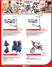 BICICLETAS PATINES SCOOTERS ACC. DE PERSONAJES