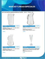 ART. DE PLASTICO ESPECIAL