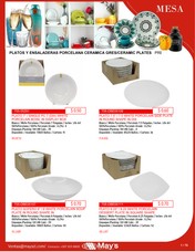 PLATOS Y ENSALADERAS PORCELANA CERAMICA GRES