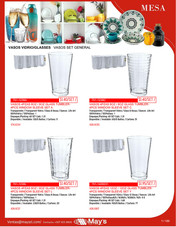 VASOS VIDRIO